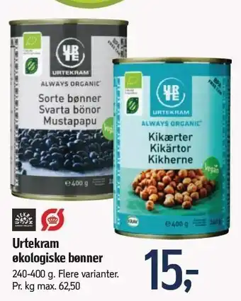 Føtex Øko bønner tilbud
