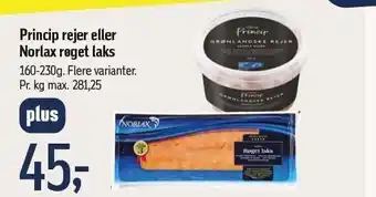 Princip rejer el. norlax røget laks