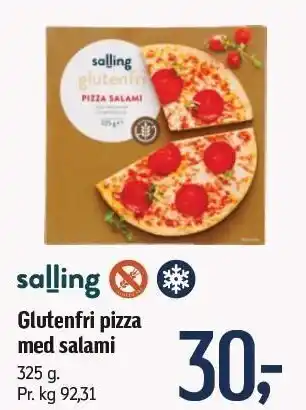 Føtex Glutenfri pizza m. salami tilbud