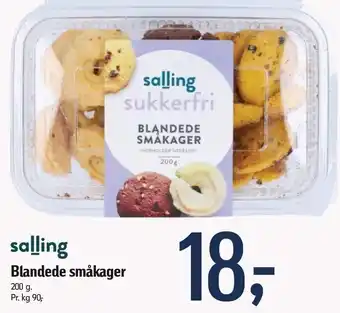 Blandede småkager