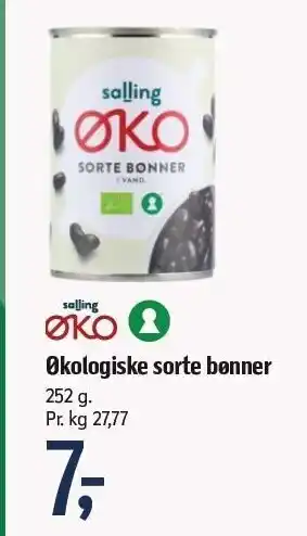 Føtex Øko sorte bønner tilbud