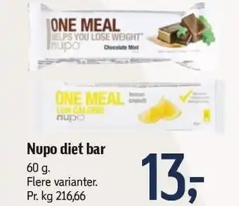 Føtex Nupo diet bar tilbud