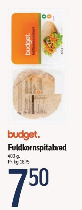 Føtex Fuldkornspitabrød tilbud
