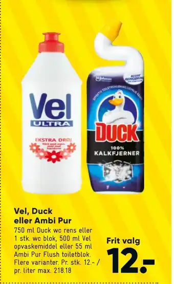 Bilka Vel, duck eller ambi pur tilbud