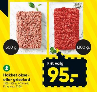 Bilka Hakket okse eller grisekød tilbud