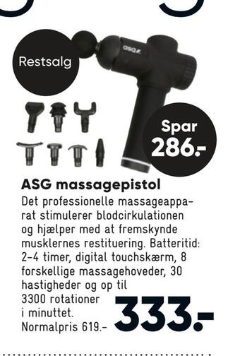 Bilka Asg massagepistol tilbud