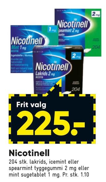 Bilka Nicotinell tilbud
