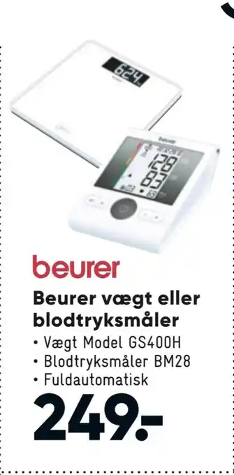 Bilka Beurer vægt eller blodtryksmåler tilbud