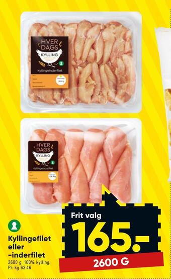 Bilka Kyllingefilet eller inderfilet tilbud