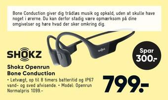 Bilka Shokz openrun bone conduction tilbud