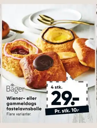 Wiener- eller gammeldags fastelavnsbolle