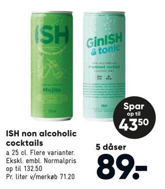 Bilka Ish non alcoholic cocktails tilbud