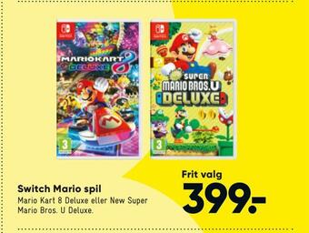 Bilka Switch mario spil tilbud