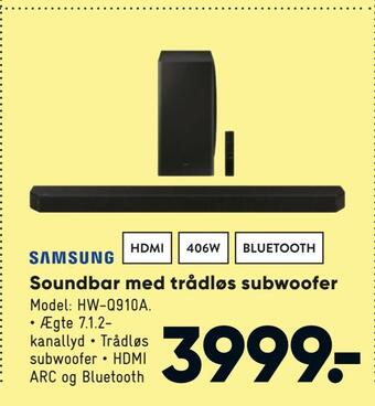 Bilka Soundbar med trådløs subwoofer tilbud