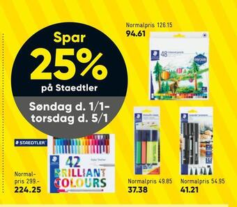 Bilka Spar 25% på staedtler tilbud