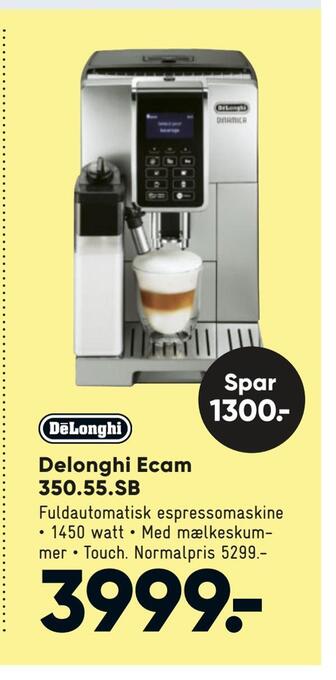 Bilka Delonghi ecam 350,55.sb tilbud