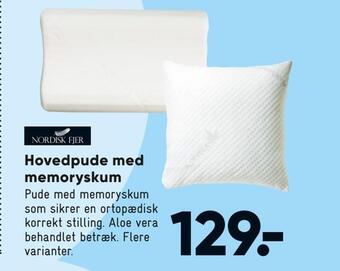 Bilka Hovedpude med memoryskum tilbud