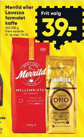 Bilka Formalet kaffe tilbud