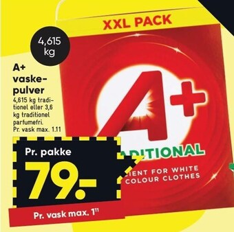 Bilka Vaskepulver tilbud
