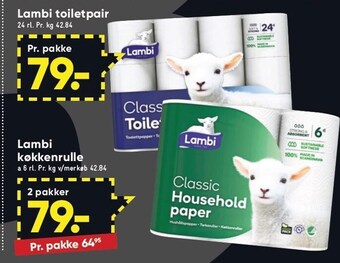 Bilka Toiletpapir el. køkkenrulle tilbud