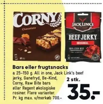 Müslibar el. frugtsnacks