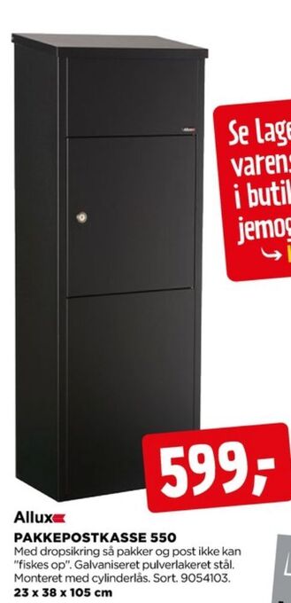 jem & fix Allux postkasse tilbud