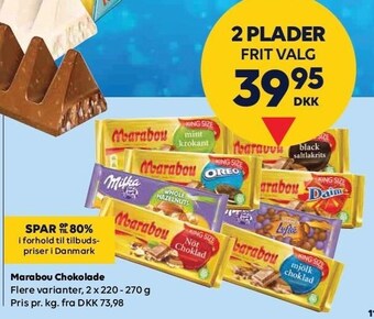BorderShop Marabou chokolade tilbud