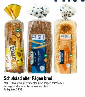 Føtex Schulstad eller Pågen brød tilbud