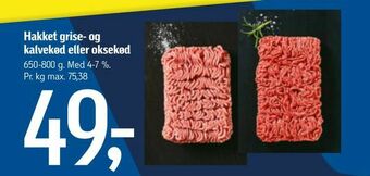Føtex Hakket grise- og kalvekød eller oksekød tilbud