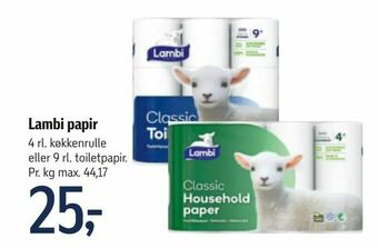 Føtex Lambi papir tilbud