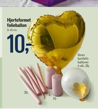 Føtex Hjerteformet folieballon tilbud