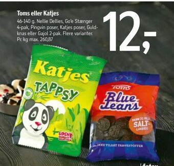 Føtex Toms eller Katjes tilbud