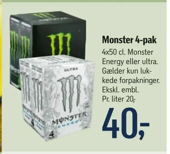 Føtex Monster 4-pak tilbud