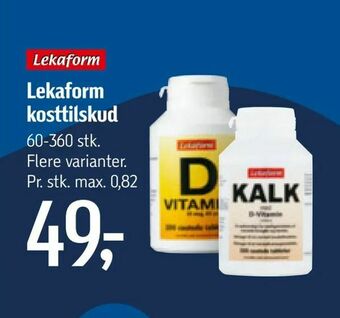 Føtex Lekaform kosttilskud tilbud