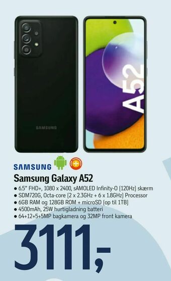 Føtex Samsung Galaxy A52 tilbud
