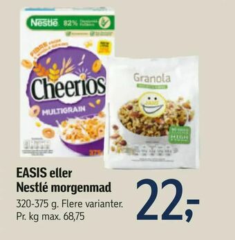 Føtex EASIS eller Nestlé morgenmad tilbud