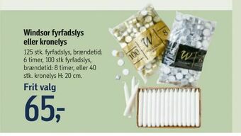 Føtex Windsor fyrfadslys eller kronelys tilbud