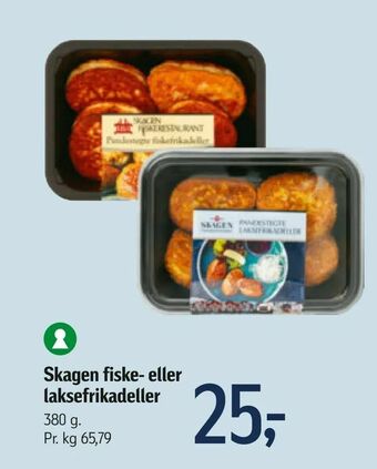 Føtex Skagen fiske- eller laksefrikadeller tilbud