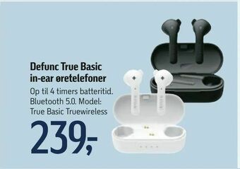 Føtex Defunc True Basic in-ear øretelefoner tilbud
