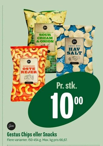 Min Købmand Gestus Chips eller Snacks tilbud