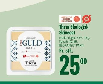 Min Købmand Them Økologisk Skiveost tilbud