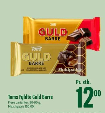 Min Købmand Toms Fyldte Guld Barre tilbud