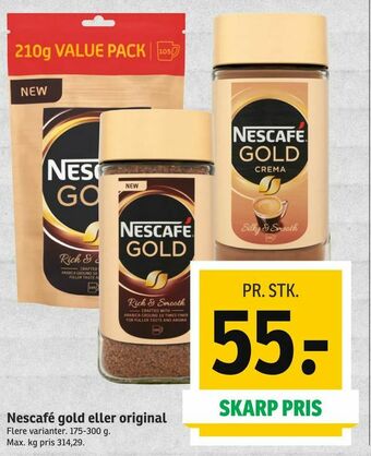 SPAR Nescafé gold eller original tilbud
