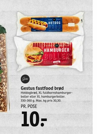 SPAR Gestus fastfood brød tilbud
