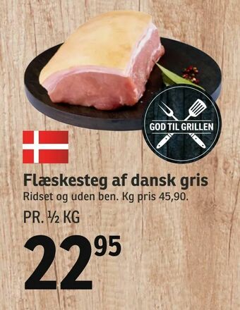 SPAR Flæskesteg af dansk gris tilbud