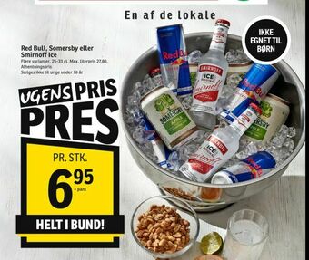 SPAR Red Bull, Somersby eller Smirnoff Ice tilbud