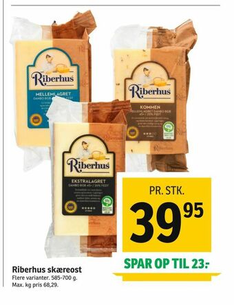 SPAR Riberhus skæreost tilbud