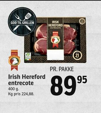 SPAR Irish Hereford entrecote tilbud