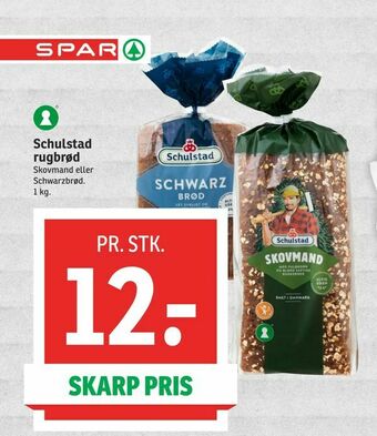 SPAR Schulstad rugbrød tilbud