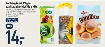 Føtex Kohberg brød, pågen vanillas eller mcvitie's kiks tilbud